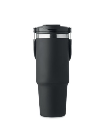 Gobelet double paroi personnalisé 850 ml SUMA HAND Couleurs : noir Matières : acier inoxydable recyclé goodies entreprise design