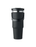 Gobelet double paroi personnalisé 850 ml SUMA HAND Couleurs : noir Matières : acier inoxydable recyclé cadeau client original