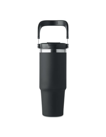 Gobelet double paroi personnalisé 850 ml SUMA HAND Couleurs : noir Matières : acier inoxydable recyclé impression haute définiti