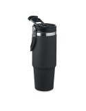 Gobelet double paroi personnalisé 850 ml SUMA HAND Couleurs : noir Matières : acier inoxydable recyclé cadeau collaborateur prem