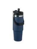 Gobelet double paroi personnalisé 850 ml SUMA HAND Couleurs : bleu marine Matières : acier inoxydable recyclé cadeau entreprise 