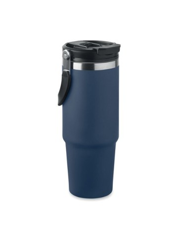 Gobelet double paroi personnalisé 850 ml SUMA HAND Couleurs : bleu marine Matières : acier inoxydable recyclé goodies publicitai