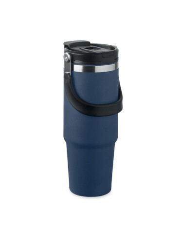 Gobelet double paroi personnalisé 850 ml SUMA HAND Couleurs : bleu marine Matières : acier inoxydable recyclé objet promotionnel