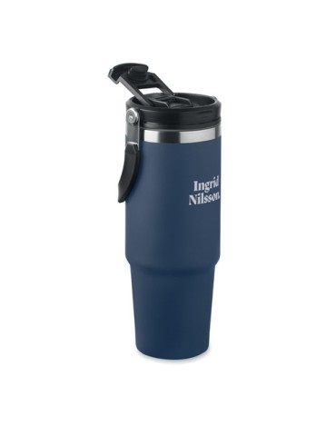 Gobelet double paroi personnalisé 850 ml SUMA HAND Couleurs : bleu marine Matières : acier inoxydable recyclé objet promo petit 
