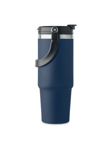 Gobelet double paroi personnalisé 850 ml SUMA HAND Couleurs : bleu marine Matières : acier inoxydable recyclé livraison express 