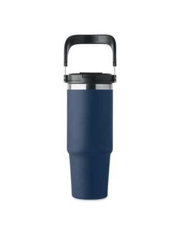 Gobelet double paroi personnalisé 850 ml SUMA HAND Couleurs : bleu marine Matières : acier inoxydable recyclé objet promotionnel
