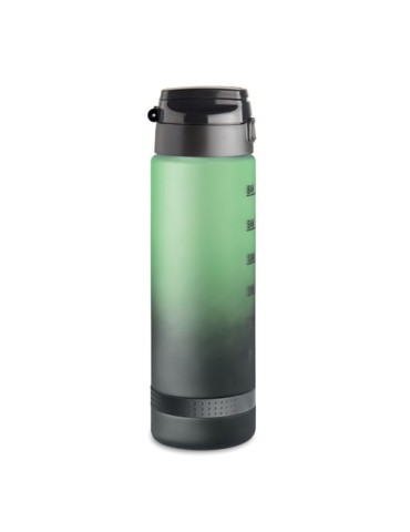 Bouteille de sport  1L en RPET - LEVEL Matières : PET recyclé Couleurs : vert marquage couleur éclatante