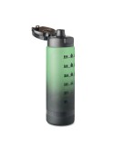 Bouteille de sport  1L en RPET - LEVEL Matières : PET recyclé Couleurs : vert personnalisation rapide en France
