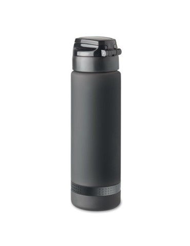 Bouteille de sport  1L en RPET - LEVEL Matières : PET recyclé Couleurs : noir livraison express 24h 48h