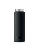 Bouteille de sport  1L en RPET - LEVEL Matières : PET recyclé Couleurs : noir cadeau collaborateur premium