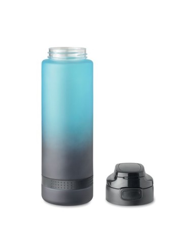 Bouteille de sport  1L en RPET - LEVEL Matières : PET recyclé Couleurs : turquoise goodies publicitaire durable
