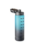 Bouteille de sport  1L en RPET - LEVEL Matières : PET recyclé Couleurs : turquoise objet publicitaire robuste