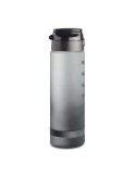 Bouteille de sport  1L en RPET - LEVEL Matières : PET recyclé Couleurs : blanc personnalisation sur mesure