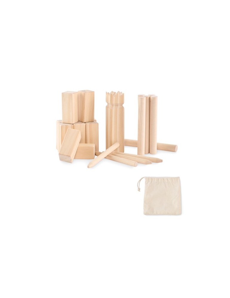 Jeu de lancer en pin personnalisé KING PETIT Matières : bois Couleurs : bois