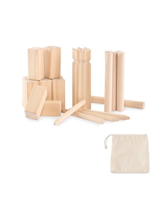 Jeu de lancer en pin personnalisé KING PETIT Matières : bois Couleurs : bois