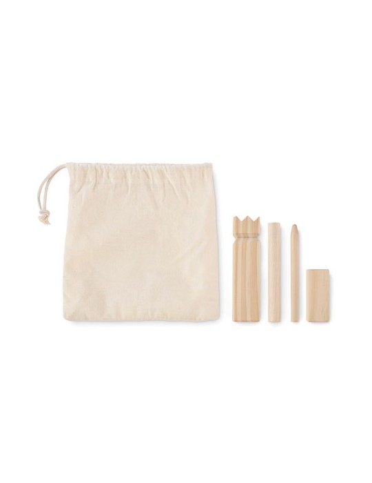 Jeu de lancer en pin personnalisé KING PETIT Matières : bois Couleurs : bois personnalisable avec votre logo