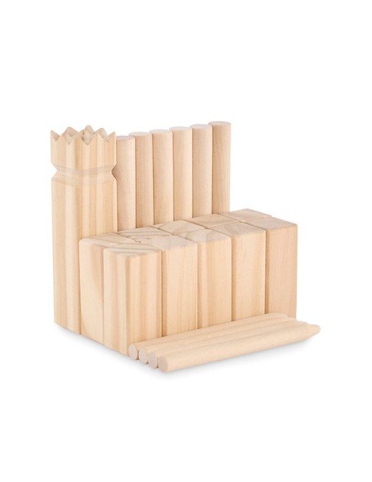 Jeu de lancer en pin personnalisé KING PETIT Matières : bois Couleurs : bois cadeau entreprise pas cher