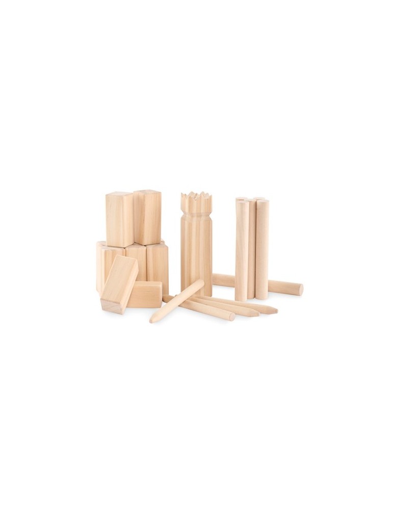 Jeu de lancer en pin personnalisé KING PETIT Matières : bois Couleurs : bois goodies publicitaire événementiel