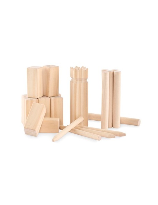 Jeu de lancer en pin personnalisé KING PETIT Matières : bois Couleurs : bois goodies publicitaire événementiel
