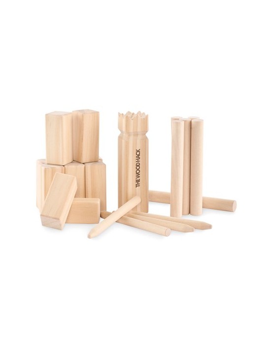Jeu de lancer en pin personnalisé KING PETIT Matières : bois Couleurs : bois impression haute définition