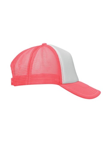 Casquette publicitaire personnalisée BUBBLE Matières : polyéthylène (PE) Couleurs : fuchsia fluo 2