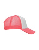 Casquette publicitaire personnalisée BUBBLE Matières : polyéthylène (PE) Couleurs : fuchsia fluo impression haute définition