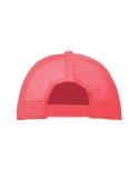 Casquette publicitaire personnalisée BUBBLE Matières : polyéthylène (PE) Couleurs : fuchsia fluo impression logo haute qualité