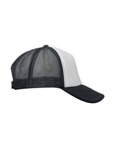 Casquette publicitaire personnalisée BUBBLE Matières : polyéthylène (PE) Couleurs : noir objet promotionnel éco-responsable