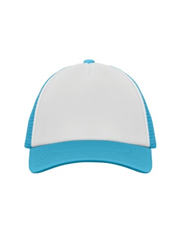Casquette publicitaire personnalisée BUBBLE Matières : polyéthylène (PE) Couleurs : blanc impression logo haute qualité