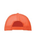 Casquette publicitaire personnalisée BUBBLE Matières : polyéthylène (PE) Couleurs : orange fluo cadeau affaires élégant