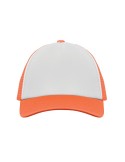 Casquette publicitaire personnalisée BUBBLE Matières : polyéthylène (PE) Couleurs : orange fluo goodies personnalisé en stock