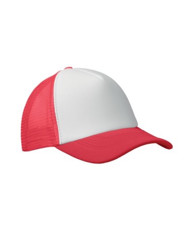 Casquette publicitaire personnalisée BUBBLE Matières : polyéthylène (PE) Couleurs : blanc personnalisable avec votre logo