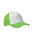 Casquette publicitaire personnalisée BUBBLE Matières : polyéthylène (PE) Couleurs : vert fluo cadeau entreprise pas cher