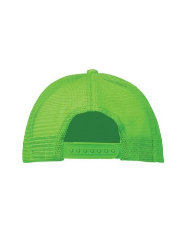 Casquette publicitaire personnalisée BUBBLE Matières : polyéthylène (PE) Couleurs : vert fluo goodies personnalisé en stock
