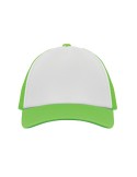 Casquette publicitaire personnalisée BUBBLE Matières : polyéthylène (PE) Couleurs : vert fluo goodies publicitaire événementiel