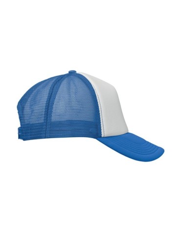 Casquette publicitaire personnalisée BUBBLE Matières : polyéthylène (PE) Couleurs : blanc personnalisation sur mesure