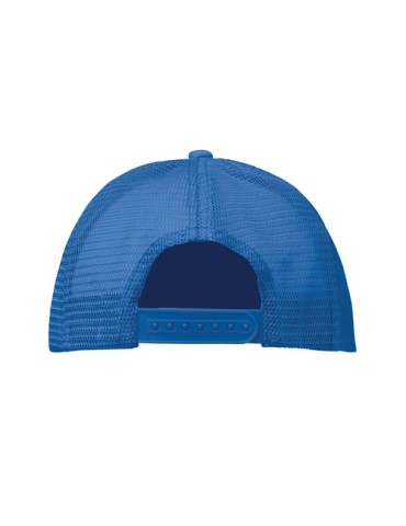 Casquette publicitaire personnalisée BUBBLE Matières : polyéthylène (PE) Couleurs : blanc marquage couleur éclatante