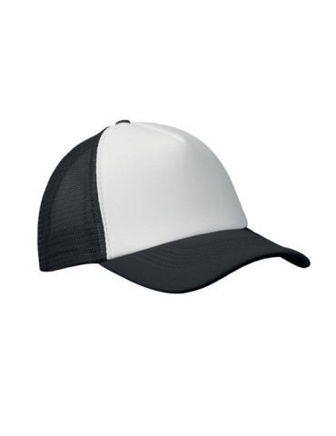 Casquette publicitaire personnalisée BUBBLE Matières : polyéthylène (PE) Couleurs : blanc impression haute définition