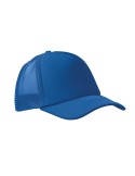Casquette publicitaire personnalisée BUBBLE Matières : polyéthylène (PE) Couleurs : bleu royal impression logo haute qualité