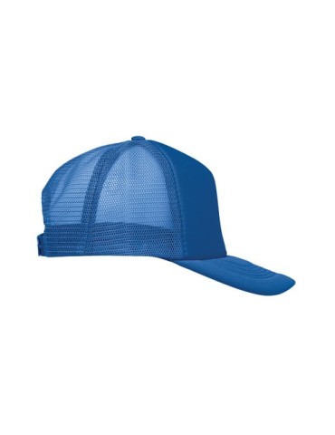 Casquette publicitaire personnalisée BUBBLE Matières : polyéthylène (PE) Couleurs : bleu royal goodies publicitaire durable