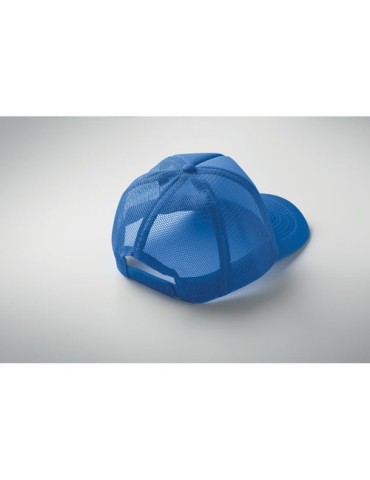 Casquette publicitaire personnalisée BUBBLE Matières : polyéthylène (PE) Couleurs : bleu royal personnalisation rapide en France