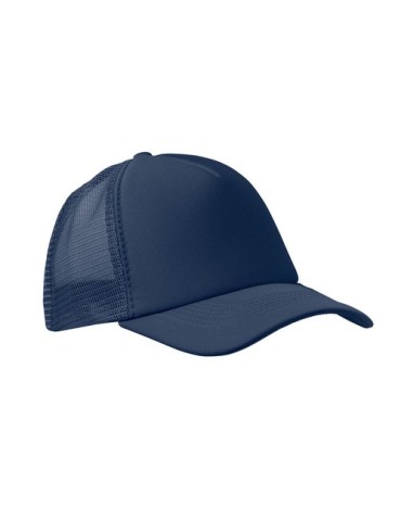 Casquette publicitaire personnalisée BUBBLE Matières : polyéthylène (PE) Couleurs : bleu marine accessoire événementiel unique