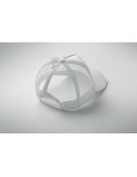Casquette publicitaire personnalisée BUBBLE Matières : polyéthylène (PE) Couleurs : blanc personnalisation sur mesure