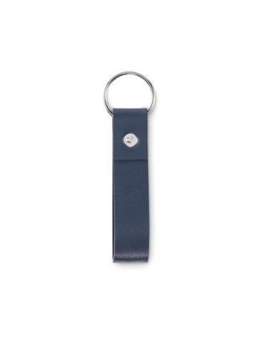 Porte-clés publicitaire à boucle en PU STROKEY MO2460 Matières : PU Couleurs : bleu marine 2