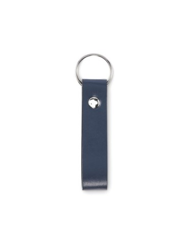 Porte-clés publicitaire à boucle en PU STROKEY MO2460 Matières : PU Couleurs : bleu marine cadeau collaborateur premium
