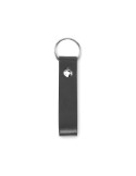 Porte-clés publicitaire à boucle en PU STROKEY MO2460 Matières : PU Couleurs : noir objet promotionnel éco-responsable