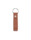 Porte-clés publicitaire à boucle en PU STROKEY MO2460 Matières : PU Couleurs : marron marquage laser ultra précis