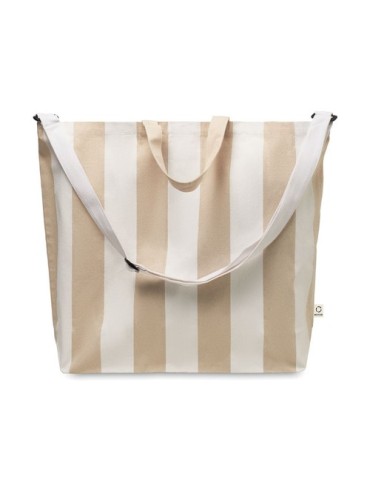 Sac de plage XL 280gr/m²  personnalisé LAGUNA Matières : coton recyclé Couleurs : blanc cadeau collaborateur premium