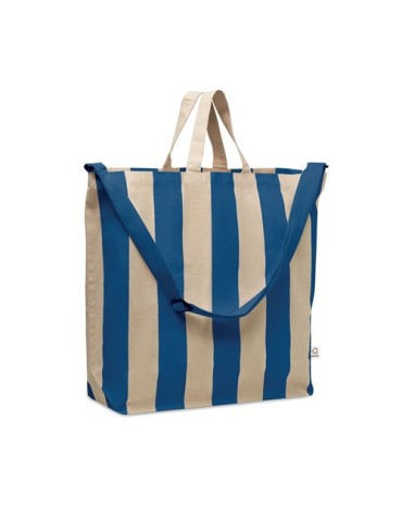 Sac de plage XL 280gr/m²  personnalisé LAGUNA Matières : coton recyclé Couleurs : bleu royal personnalisable avec votre logo