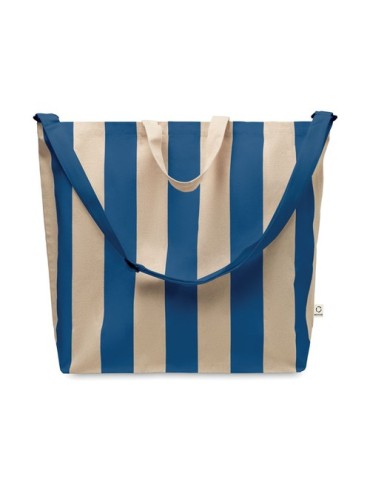 Sac de plage XL 280gr/m²  personnalisé LAGUNA Matières : coton recyclé Couleurs : bleu royal personnalisation rapide en France